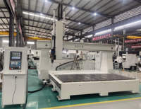 Routeur CNC industriel à 4 axes, machine de découpe et de fraisage automatique de contreplaqué lourd avec système de contrôle SYNTEC