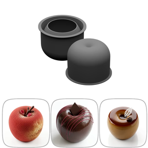 Molde de silicona 3D con forma de manzana, molde de silicona para fondant, molde para barra de chocolate, molde decorativo de silicona - Product Image 2