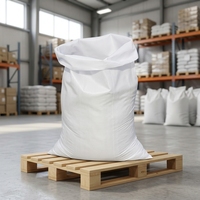 Witte duurzame veelzijdige PP geweven zak, bulk opbergzak, recycleerbare polypropyleen verpakkingszak voor de landbouw