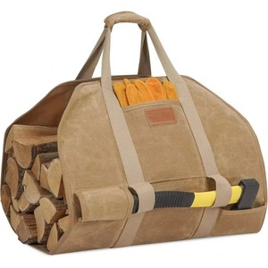 Free Sample Custom Outdoor Extra Large Durable eva Large Carrier <b>Log</b> Tote <b>Bag</b> Firewood Holder Storage <b>Bags</b> - Product Image 1