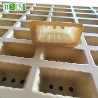 Plateau de culture pour semis de micro-légumes en plastique biodégradable à base d'amidon de maïs, personnalisé, 128 cellules