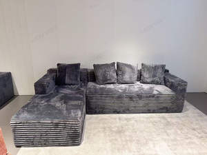 Light Luxury Wide Sitting Deep Removable Washable Thick Corduroy Fabric <strong>Sofa</strong> <strong>Bed</strong> for Living Room Bedroom for Villa Hotel - Product Image 6