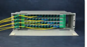 Kotak Terminal Splice fiber optik Fibre untuk penggunaan luar ruangan 12 24 Panel Patch Port ODF