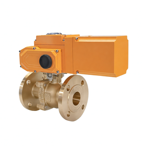 Válvula de Bola Eléctrica Motorizada COVNA IP68 a Prueba de Agua, de Dos Vías, Doble Unión, Tipo Modulante, 4-20mA - Product Image 2