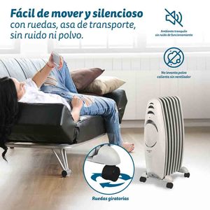 Radiateur électrique Grunkel 1500W avec roulettes pour usage domestique - Product Image 5