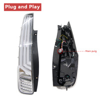 Ensemble de feux arrière LED complets HOSI pour Toyota Voxy Noah Esquire série 80 2014-2021, feu arrière avec clignotant séquentiel DRL