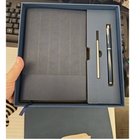 Carnet de notes professionnel A5 officiel et ensemble stylo exécutif avec marqueur à double ruban, papier 100 g/m², coffret cadeau de carnet de notes A5 pour le bureau