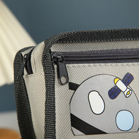Nouvel espace astronaute portable porte-crayon mignon dessin animé enfants papeterie sac grande capacité sac école étudiant toile crayon sac