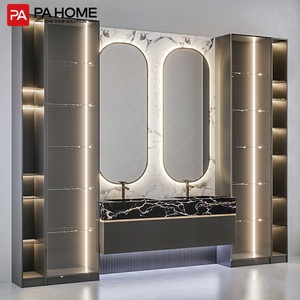 Miroir double évier <span class=keywords><strong>de</strong></span> luxe peppa, armoire <span class=keywords><strong>de</strong></span> <span class=keywords><strong>lavabo</strong></span> moderne pour <span class=keywords><strong>salle</strong></span> <span class=keywords><strong>de</strong></span> bains - Product Image 1