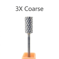 Fraise à ongles en carbure de tungstène à tête plate pour manucure, pédicure, cuticules et polissage des ongles en gel