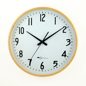 Round 10 Inch Wooden Wall <b>Clock</b> with Custom Background Design - Product Image 4