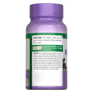 Capsules de Soutien Immunitaire à la Sureau de Qualité Supérieure Personnalisées Capsules de Sureau Biologiques Capsules de Sureau Quercétine Multi-Vitamines - Product Image 3