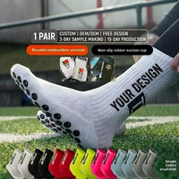 Chaussettes de football antidérapantes personnalisées avec logo, en coton respirant pour hommes, vente en gros OEM, faible MOQ, fourniture d'usine pour le sport
