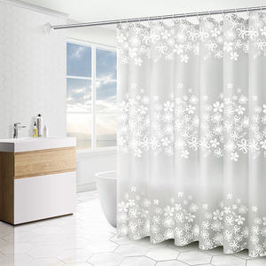 CF PEVA imperméable à l'eau anti-moisissure salle <span class=keywords><strong>de</strong></span> bain drapé géométrique Checker <span class=keywords><strong>rideau</strong></span> <span class=keywords><strong>de</strong></span> <span class=keywords><strong>douche</strong></span> - Product Image 2
