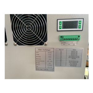 Échangeur de chaleur RS485 IP55 48V pour armoire électrique extérieure de télécommunications, 80W/K, double ventilateurs à air, état neuf, plaque de cœur, cabine électrique - Product Image 6
