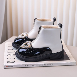 Fashion New Trend Girls Retro Boots Autumn and Winter Soft Bottom Girls Zip Flat Ankle Boots Kids - Product Image 6