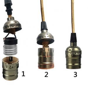 Retro Nhôm Không Có Chuyển Đổi 55Mm E27 Giữ Đèn An Toàn Trang Trí Đèn Ổ Cắm Cho Chiếu Sáng - Product Image 2