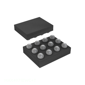 Circuit intégré MAX4971EWC+T, puces IC 12 WFBGA, WLBGA IC, contrôle de protection contre les surtensions, gestion de l'alimentation (PMIC) 12WLP - Product Image 1