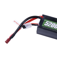 Paket Baterai Mobil RC RacePow Discharge. Baterai Lipo RC 2S 7.4V 100C 5200mAh dengan Casing Keras untuk Mobil RC