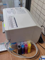 Sistema de Tinta Continua (CISS) Actualizado para Impresora de Etiquetas de Rollo Epson TM-C3520, Tinta para Etiquetas Adhesivas de 4 Colores para Impresora de Etiquetas Epson 3520 3500
