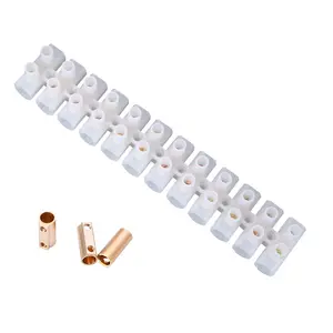 Wire connector Dual Row 12 Positions Barrier Strip Block Terminal Plastic Electrical connector terminal Screw terminal block