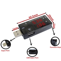 Probador de corriente y voltaje USB Keweisi, medidor de voltaje y corriente USB, analizador de cargadores USB, probador de baterías móviles, detector de energía.