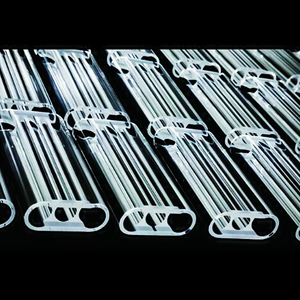 Ba boretwo-Bore pha tạp thủy tinh thạch anh hợp nhất silica rõ ràng pha tạp thạch anh Laser khoang lọc dòng chảy Ống - Product Image 3