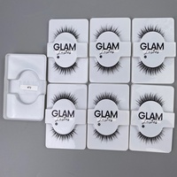 Faux cils en gros, volume œil de chat, aspect naturel, courts et légers, faux cils 8D, faux cils en vison synthétique en bande