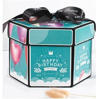 Cajas Explosivas para Boda de Diseño Personalizado, Sencillas, de Cartón Corrugado con Recubrimiento UV, Reciclables, para Recuerdos de Boda, Invitaciones y Regalos