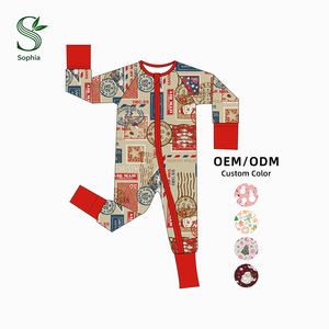 सबसे लोकप्रिय बांस के बच्चे के कपड़े और ठोस शीर्ष स्लीवियर सेट बुना हुआ बेबी टी शर्ट रोमांटिक रंग ब्लॉक बच्चों पजामा सेट - Product Image 1