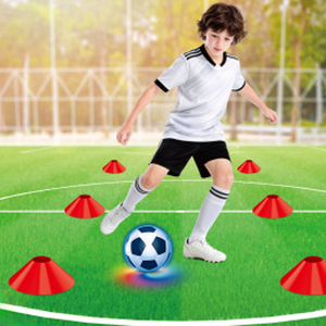 Set de Entrenamiento de Fútbol con Luz y Música, Balón de Fútbol Luminoso de 15 cm con Sonido Activado por Movimiento, para Niños, Entrenamiento Deportivo al Aire Libre, Regalo - Product Image 3