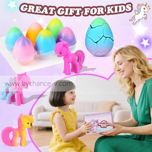 Giocattolo Unicorno Carino che Esce da Uova Arcobaleno, Articolo Molto Richiesto per Ricarica Distributori Automatici e Bomboniere per Feste per Bambini - Product Image 5