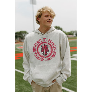 Felpa con Cappuccio Ufficiale NCAA Arkansas Razorbacks - Blu Solido 100% Cotone - Product Image 2