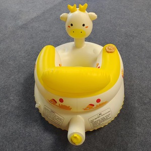 Nuovo Seggiolino Gonfiabile per Bambini, Sedia da Pranzo per Bambini, Sgabello da Bagno, Divanetto per Neonati a Forma di Cervo Cartone Animato - Product Image 4