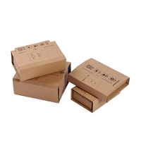 Vente en gros de boîte en carton ondulé de taille personnalisée de haute qualité boîte d'envoi postale noire et rose pour ensemble de cosmétique pour cosmétique