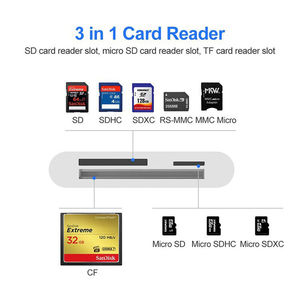 D2647 kartenleser speicherkartenleser USBC Loại C Type-C USB C 3 trong 1 CF + TF + SD OTG Đầu đọc Thẻ Adapter - Product Image 4
