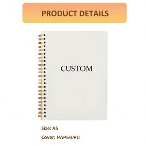 A5 Lined Thread Sewing <b>Journal</b> Women Men College Ruled Hardcover Notebook with Customized Logo for Gift & Work Note Taking - Product Image 2