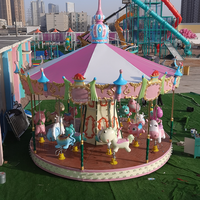 Promotion : Manège intérieur et extérieur pour enfants et adultes, avec chevaux de carrousel pour les enfants, idéal pour les parcs d'attractions et les aires de jeux.