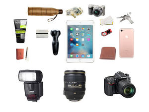 Sacs de photographie pour hommes d'extérieur, sacs à appareil photo professionnels en toile cirée imperméable, sac messager avec garniture en cuir - Product Image 2