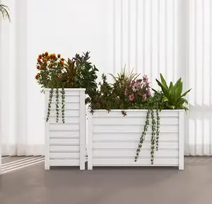 घर के लिए उच्च गुणवत्ता वाले पीवीसी लंबे प्लांटर बॉक्स फूल के बर्तन सजावट