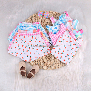 Personalización bebé niña verano ejercicio correr conjuntos Casual Athletic Biker gimnasio Yoga pantalones cortos sudor tenis falda conjunto - Product Image 4