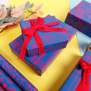 Factory Wholesale 80g Christmas Custom Luxury <b>Gift</b> <b>Wrap</b> <b>Paper</b> 43*300cm Wrapping <b>Paper</b> for Packaging - Product Image 6