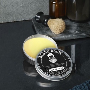 Ensemble de <span class=keywords><strong>cire</strong></span> à l'huile de croissance pour la barbe sur mesure ciseaux à baume kit de brosse à épiler soin de la barbe pour hommes toilettage - Product Image 2