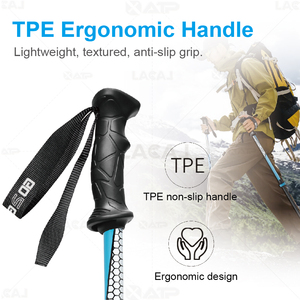Bâtons de randonnée télescopiques en aluminium légers XATP pour la randonnée, la <span class=keywords><strong>marche</strong></span> sur neige et la <span class=keywords><strong>marche</strong></span> à pied - Product Image 2