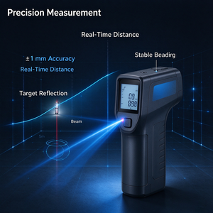 Télémètre laser portable anti-poussière avec écran LCD clair - Product Image 1