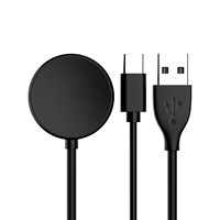 Pengisi Daya Nirkabel Magnetik 2-in-1 untuk Samsung Galaxy Watch 7/6/5/4/3/Active 1&2 Kabel Pengisian Cepat USB-C dengan Perlindungan Multi-Lapisan