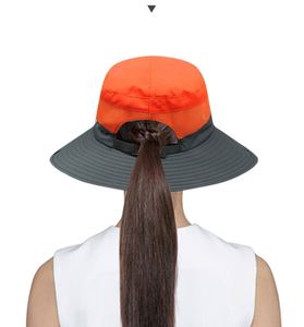 หมวกกันแดดสำหรับผู้หญิง ใส่เที่ยวฤดูร้อน ปีนเขา ตกปลา ท่องเที่ยวกับครอบครัว แบบมีช่องสำหรับรวบผมหางม้า ขายส่ง - Product Image 2