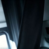 Cortina de ventana para camión Scania, de tela trenzada opaca negra, de ajuste personalizado, popular, para cabina de camión pesado, gruesa, que bloquea la luz y ofrece privacidad