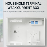Boîtier d'information FTTH pour la maison, en acier, avec gestion POE IP, pour réseau modulaire, télévision et courant faible
