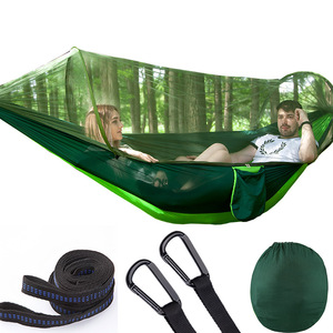 Automatic-Pop-Up Polyamide <b>Hammock</b> Mosquito Net Anti-Rollover Design for Adults <b>Children</b>-Outdoor/Indoor Use Single/Double - Product Image 5